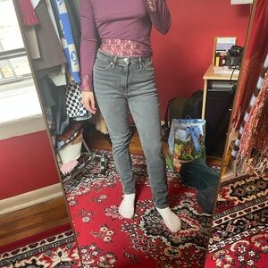 BDG Women's Gray High Rise Jeans